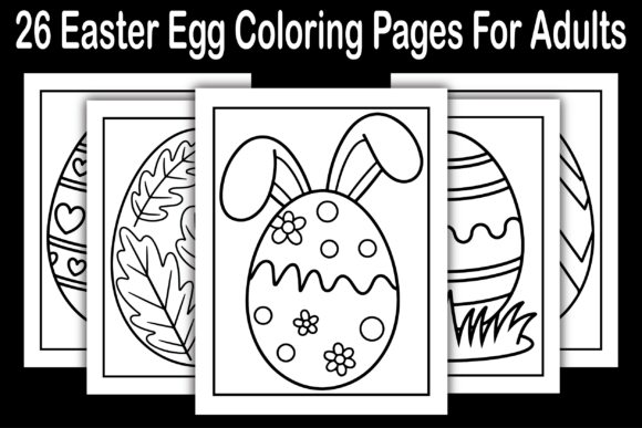 26 Easter Egg Coloring Pages for Adults