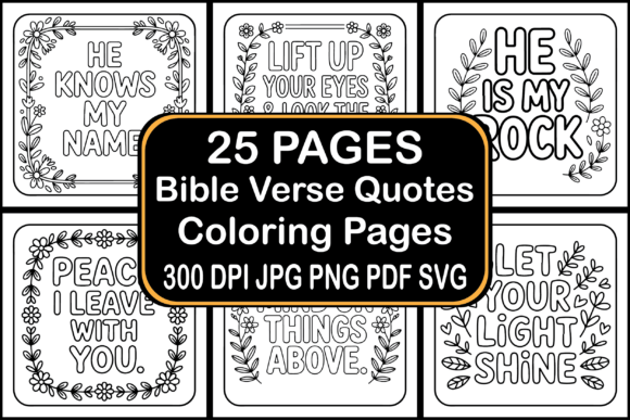 Bible Verse Quotes Coloring Pages
