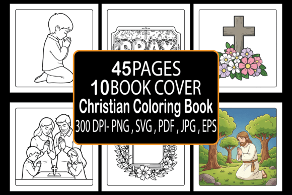 Christian Coloring Book: Graphics & Coloring Pages