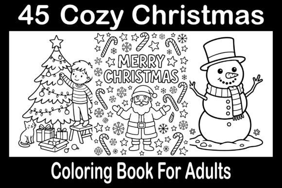 Cozy Christmas Coloring Pages & Graphics