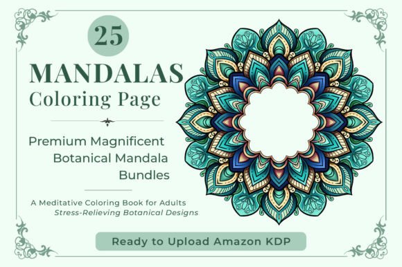 Floral Mandala Coloring Amazing Graphics & Coloring Pages