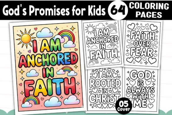 God’s Promises for Kids Coloring Pages & Graphics