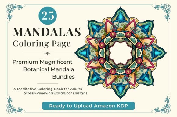 Mandala Coloring Pages Floral Graphics