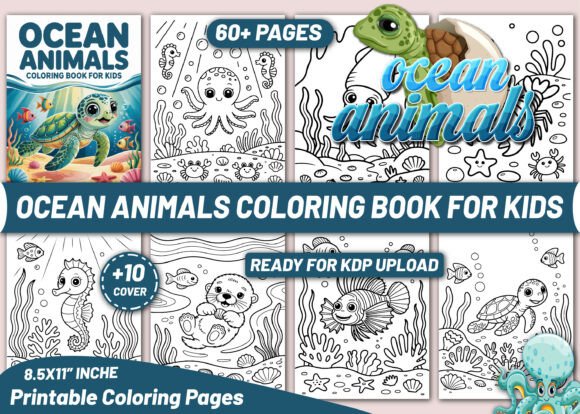 Ocean Animals Coloring Pages Graphics